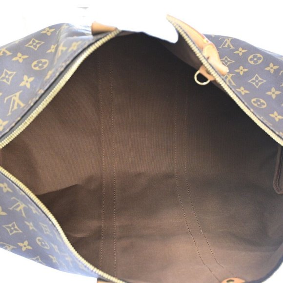 LOUIS VUITTON Keepall 50 Travel Hand Bag Monogram Leather Brown - Picture 4 of 9
